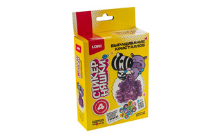 Набор для творчества "Выращивание кристаллов.Стикерняшки.Мороженое для друзей" фиолетовый Кфо-006