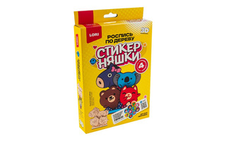 Набор для творчества "Роспись по дереву.3D-раскраска.Стикерняшки.Друзья-милашки" Фно-001