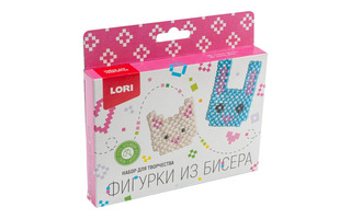 Набор для творчества "Фигурки из бисера.Брелки.Котенок, зайчонок" Бис-102