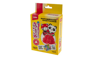 Набор для творчества "Выращивание кристаллов.Стикерняшки.Арбузный перекус" красный Кфо-002