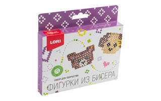 Набор для творчества "Фигурки из бисера.Брелки.Медвежонок, щенок" Бис-101