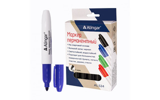 Маркер "Alingar" синий пулевидный 2-3мм AL524/BL (5559)