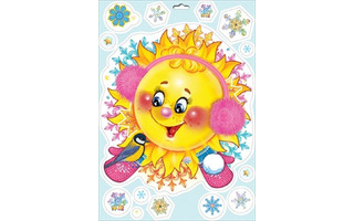 Наклейки декоративные код 502 НОВЫЙ ГОД А4 0201032