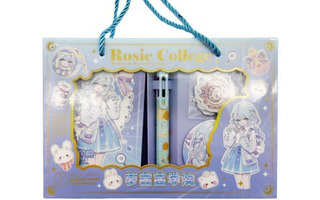 Набор подарочный "Purring band" DI-315/DG-89 F94-16380 Запис.кн.А6+ручка 6цв+накл/+значок ассорти