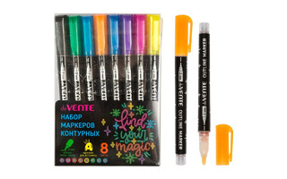 Набор маркеров контурных 8шт "deVente.Outliner" 2мм 5044409
