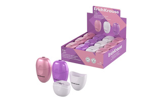 Точилка "Erich Krause.Eva.Candy" с контейнером 60035