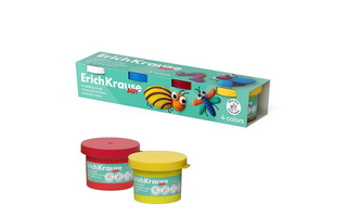 Тесто для лепки  4 цв "ErichKrause.Baby" с Алоэ Вера по 35гр 61401