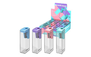 Точилка "Erich Krause.City.Pastel" с контейнером 61275