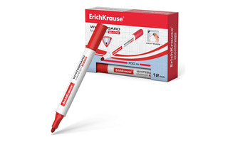 Маркер "ErichKrause.W-170" для белых досок красный 2мм 13045
