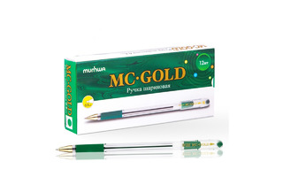 Ручка шариковая "MunHwa.MC Gold" зеленая 0,5мм масл.основа ВМС-04 235079
