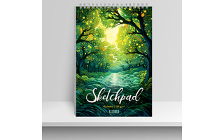 Скетчпад А4  40л "Лесная тропа" спираль софт-тач 120г/м² 15122 АкХолд