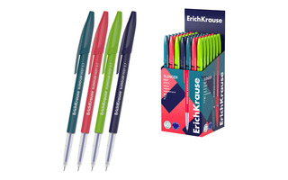 Ручка шариковая "Erich Krause.R-301 Slender Stick Reef.Super Glide Technology" синяя 0,7мм 63095