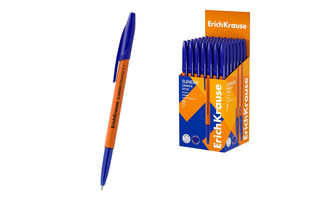 Ручка шариковая "Erich Krause.Slender Stick Orange.Super Glide Technology" синяя 0,7мм 63089