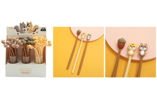 Ручка шариковая "Лесная" с топпером  FZ2228 АкХолд