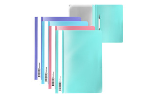 Скоросшиватель пласт А4 "ErichKrause.Diagonal Pastel"  180мкм ассорти 50484