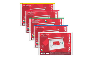 Папка на молнии А5 "Erich Krause.Zip Pocket" 240*177мм 2937