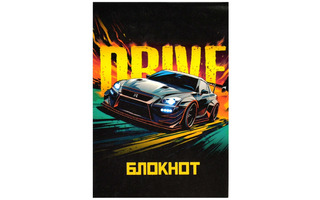 Блокнот А7  32л "Драйв" скоба клетка 68153 Феникс+