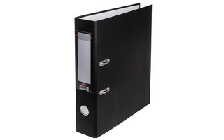 Папка-регистратор 70мм "Hatber" бумвинил черная 7ПР_00001
