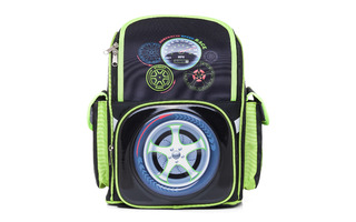 Рюкзак "Comfort school.Speed Racing" 35*28*15см светоотраж. 1 отд 3D Hatber NRk_33065