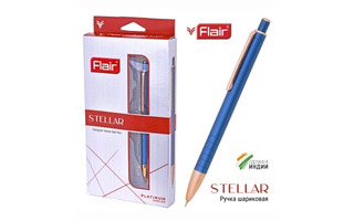 Ручка подарочная "Flair.STELLAR" корпус синий синяя 0,7мм F-69380/син.