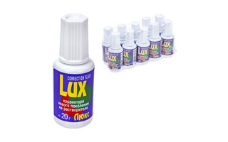 Корректор 20мл "Lux" на химической основе с кисточкой 537011