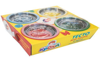 Тесто для лепки  4 цв "Кроха" 320гр 31С2028-08 Луч