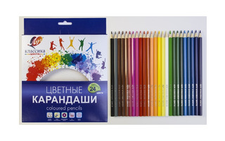 Карандаши 24 цв "Классика" грифель 3мм 29С1712-08 Луч