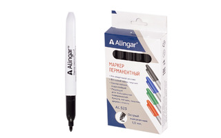 Маркер "Alingar" черный острый 1-2мм AL523/BK (2739)