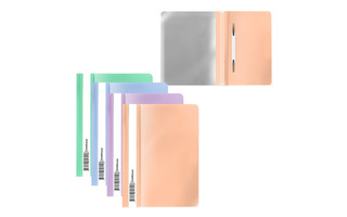 Скоросшиватель пласт А5+ "ErichKrause.Matt Pastel Bloom" 180мкм ассорти 61130