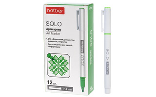 Артмаркер "Hatber Solo NEON.Зеленый" 1мм/4мм HL_088690