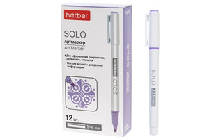 Артмаркер "Hatber Solo PASTEL.Сирень" 1мм/4мм HL_088696