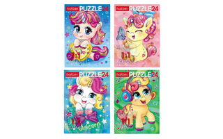 Пазлы Хатбер   24эл "Маленькие единорожки" 24ПЗ5 079138
