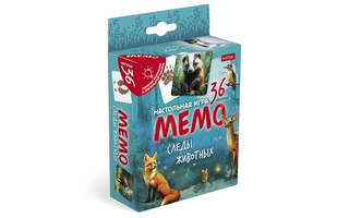 Мемо "Следы животных" 36 карточек 36ИнМ_33903 Хатбер