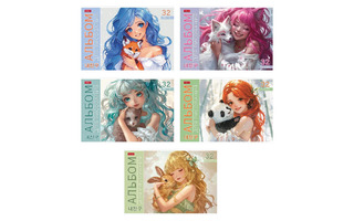 Альбом для рисования 32л "Милый друг" 32А4В 091479 Хатбер