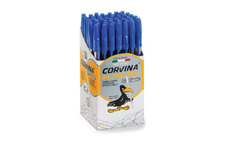 Ручка шариковая "Corvina" синяя 1мм прозрачный корпус  40163/02  002108