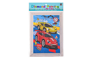 Мозаика алмазная "Машинки" 17*24см на картоне частич.выкл М-12152 Mazari