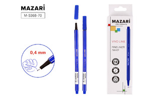 Линер "VIVO LINE" синий 0,4мм Mazari М-5368-70