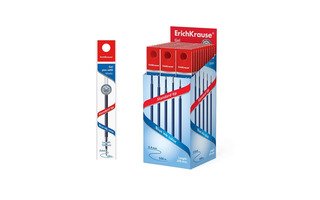 Стержни гелевые 109мм 0,5мм синий автомат "ErichKrause.R-301 Gel Matic" 46975