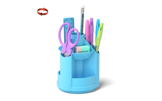 Органайзер "Erich Krause.Mini Desk.Pastel" 8 предметов голубой 53233