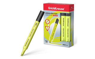 Текстовыделитель "ErichKrause.Visioline V-17 Neon" желтый 0,6-4,5мм 56700