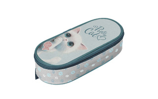 Пенал объемный "Пушистик" 20*9*4см 1отд ткань молния ПМК 25-20 250834 Кокос