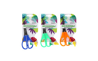 Ножницы 12 см "Кокос" детскиие с линейкой 171435