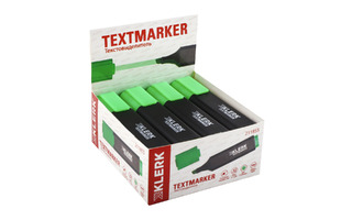 Текстовыделитель "KLERK.Basic" зеленый 1-5мм 211855