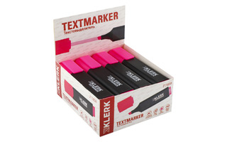 Текстовыделитель "KLERK.Basic" розовый 1-5мм 211858