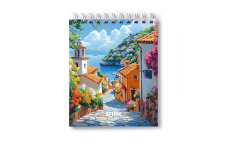 Скетчбук А5+  80л "Дорога к морю" гребень пласт.обл жест.подлож. 100г/м² А167 01381 SVETOCH