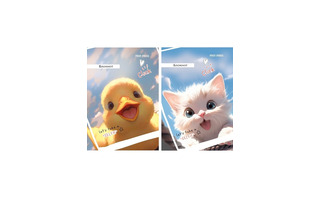 Блокнот А7  48л "Забавные животные" склейка Б48-4716 Проф-Пресс