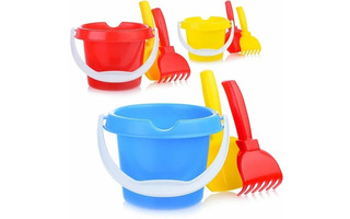 Набор для песка "Малыш" (ведро 0,8л+совок 16см+грабли15см) У534