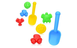 Набор для песка "Ассорти" (совок+3 формочки) 20*6*25см У373