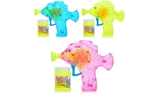 Мыльные пузыри пистолет "Рыбка" 14*12см 00-1946