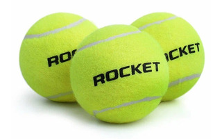 Мяч теннисный "Rocket" желтый d=6см резина R0178